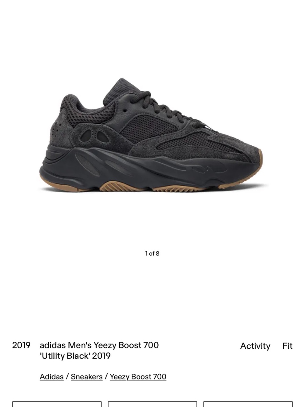 Yeezy Boost 700 utility Black